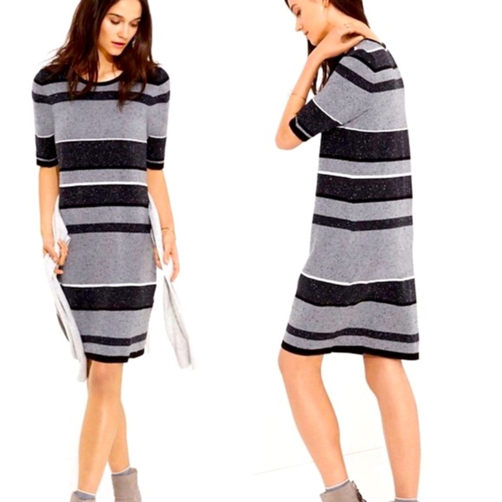 Lou & Grey Striped Sweater Dress